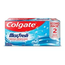 Gel Dental Colgate Max Fresh Cool Mint 2 Pzas 80 Ml C/u