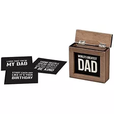 Caja De Madera Palabras De Sabiduría Del Mejor Papá D...