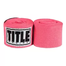 Bandagem Boxe Thai Semi Elastica Mexicana Title Rosa 03 Mts