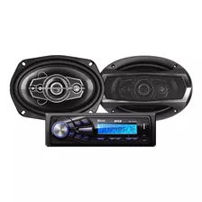 Combo Audio B52 Estereo Usb Bt 208w + 2 Parlantes 6x9 700w