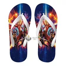 Chinelo Guardiões Da Galáxia Marvel Peter Quill