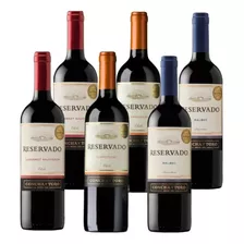 Combo Concha Y Toro: 2 Cabernet Sauv+ 2 Carmenere +2 Malbec 