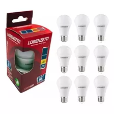 Kit 10 Lâmpadas Led Bulbo Lorenzetti Luz Amarela 18w