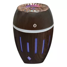 Difusor De Aromas E Umidificador Madeira 320ml Com Led