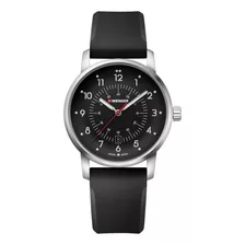 Reloj Avenue 42 Mm Correa Silicona Dial Negro Wenger