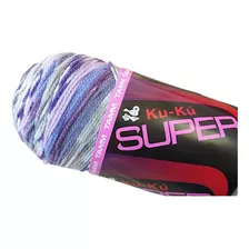 Estambre Ku-ku Super Tubo De 200 Gramos Color Grecas Lilas