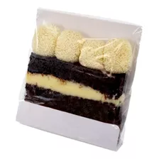 Embalagem Branca Slice Cake P/fatia De Bolo - 50 Un