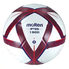 2 Pzas Balón Fútbol Molten Forza Laminado F5g1500 #5 Color Blanco