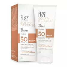 Bb Cream Média Rosto Protetor Solar Defense 50fps Uso Diário