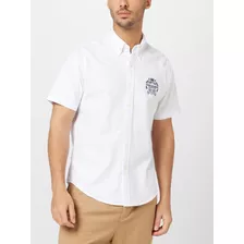 Exclusiva Camisa Manga Corta Abercrombie And Fitch, White L