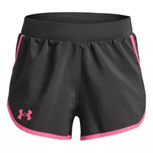Short Under Armour Fly By Kids Niños Training Gris