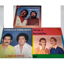 Vinil Lp - Lote 3 Discos - Ferraz E Ferraizinho - Sertanejo