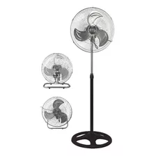 Ventilador 3 En 1 Genérica T253/251 Plateado Con 3 Palas De Metal, 45 cm De Diámetro 220 v