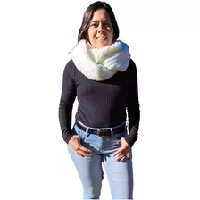 Bufanda Cuello Infinito Lana Doble Vuelta Calidad Premium