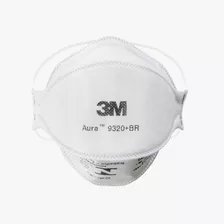 Máscara Respirador Pff2 Aura 9320+br 3m Branca Sem Válvula