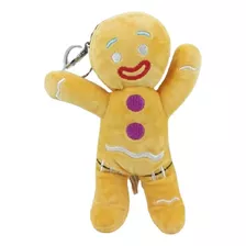 Chaveiro Boneco Biscoito Filme Sherek Pelúcia 10cm