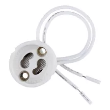 Zocalo Ceramico Gu10 Conector Lampara Led Dicroica 220v