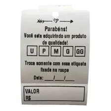 Etiqueta Tag Cartão - 1.000 Unidades