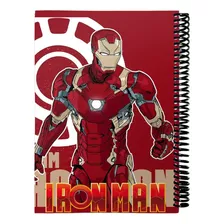 Caderno Iron Man 15 Matérias 240 Fls