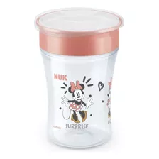 Vaso Nuk Magic Cup Disney Bebe Con Silicona Antiderrame +8m Color Rosa