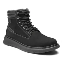 Bota Coturno Casual Masculina Nobuck Com Zíper Lateral