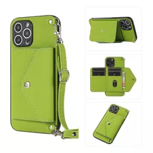 Funda Protectora De Piel Con Cordón Para Huawei