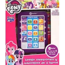 Lector Electrónico Y Biblioteca De 8 Libros My Little Pony