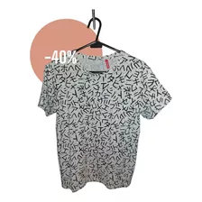 Camiseta A Rayas Totto Para Hombre - Talla S - Oferta 40%