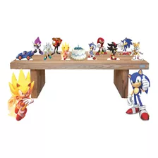 Sonic - Kit Display 8 De Mesa 2 De Chão - Para Decorar