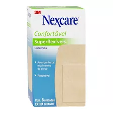 Curativo Comfort Joelho - Cotovelo Com 8 Nexcare