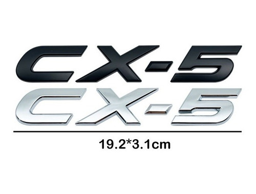 Emblema Cx-5 3d Letras Sueltas Para Tapa Trasera Mazda Foto 3