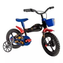 Bicicleta Infantil Aro 12 Moto Bike Azul 3 A 5 Anos Criança