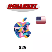 Gift Card Apple Itunes Region Estados Unidos Saldo $25
