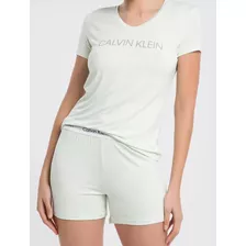 Conjunto Pijama Calvin Klein Camiseta Short Sleepwear Kit