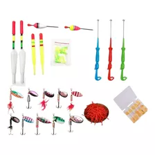 Kit 48 Pcs Boyas, Anzuelos, Señuelos Y Extractor