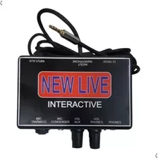 Interface Áudio New Live Interactive Gravação 2 Canais Cor Preto 9v