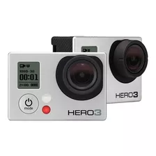 Camera Gopro Hero 3 Silver Com Kit De Acessórios