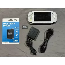 Psp Slim Modelo 3000 Pearl White Con 64gb Llena De Juegos