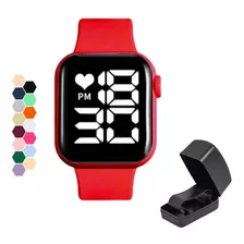 Relógio Digital Esporte Bracelete Led Adulto Infantil Barato