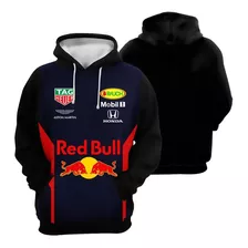 Moletom Blusa Red Bull Racing Corrida 3d Canguru Com Capuz