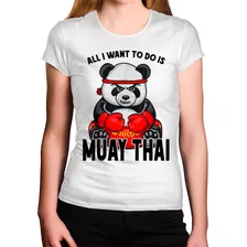 Camiseta Feminina Panda Muay Thai