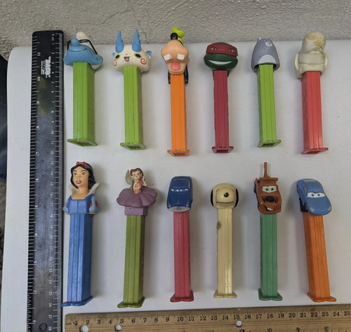 Vintage Lote 12 Dispensadores Pez Personajes Variados
