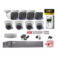 Cámaras Seguridad Kit 8 Con Audio 1080p Full Hd Rec Facial