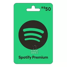 Card Vale Presente Pré-pago Spotify R$ 50 Digital Giftcard
