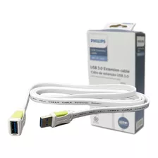 Cabo Extensão Usb 3.0 Turbo Rápido Dados Carga 1.5 Metros Pc Cor Branco