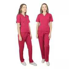 Kit 2 Conj Pijamas Hospitalar Cirurgico Scrub Fem Acinturado