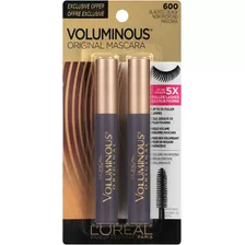 Máscara De Pestañas Loreal Voluminous 600 Duo