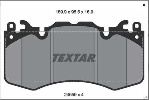 Balatas Delanteras Land Rover Range Rover 2010-2020 Textar  Foto 2