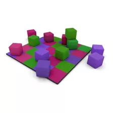 Tatami Set Tapiz + 12 Cubos Psicomotricidad Niños - Gymtonic