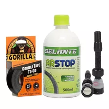 Kit Selante Tubeless Arstop 500ml + Fita Gorilla + Válvulas